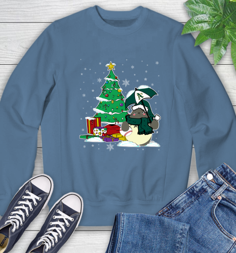 Oakland Athletics MLB Baseball Cute Tonari No Totoro Christmas Sports Sweatshirt 8