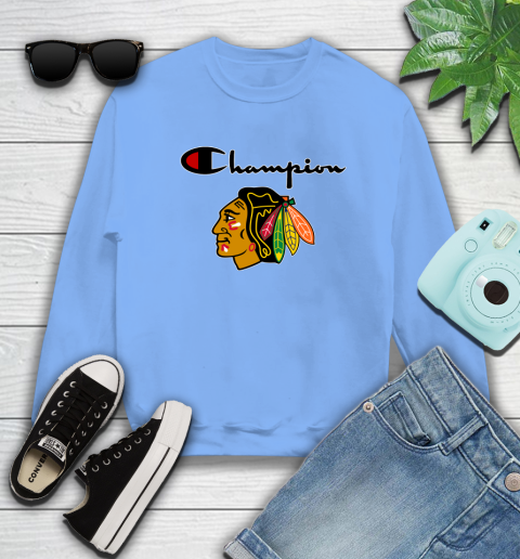 NHL Hockey Chicago Blackhawks Champion Shirt Sweatshirt - Image 9