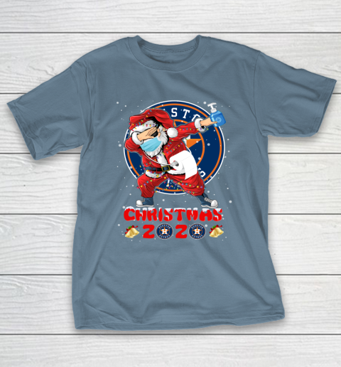 Houston Astros Funny Santa Claus Dabbing Christmas 2020 MLB T-Shirt 6