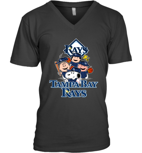 MLB Tampa Bay Rays Snoopy Charlie Brown Woodstock The Peanuts Movie Baseball  T Shirt - Rookbrand