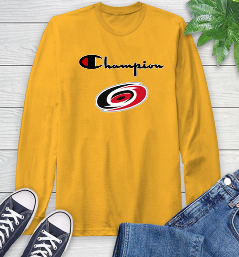 NHL Hockey Carolina Hurricanes Champion Shirt Long Sleeve T-Shirt 2