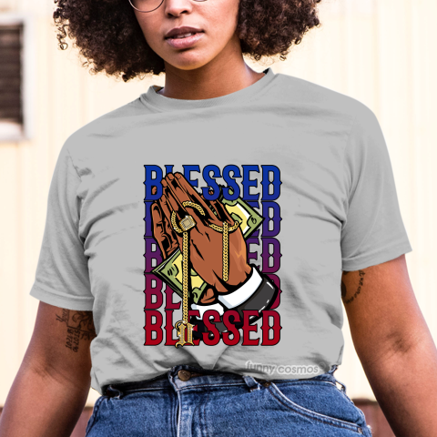 Air Jordan 1 Top 3 Jordan 1 Matching Sneaker tshirt Drake Blessed Red and Blue Jordan Tshirt