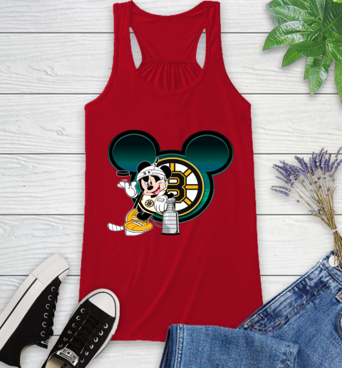 NHL Boston Bruins Stanley Cup Mickey Mouse Disney Hockey T Shirt Racerback Tank 6