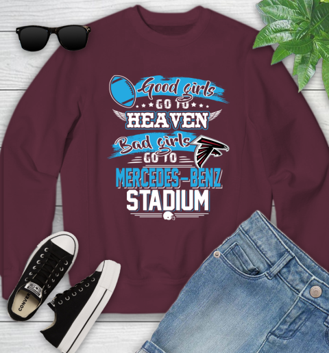 Atlanta Falcons NFL Bad Girls Go To Mercedes Benz Stadium Shirt Youth Sweatshirt 4