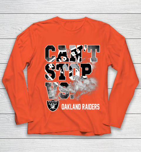 NFL Oakland Raiders Can't Stop Vs Youth Long Sleeve 3
