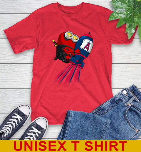 MLB Baseball Los Angeles Angels Deadpool Minion Marvel Shirt T-Shirt 12