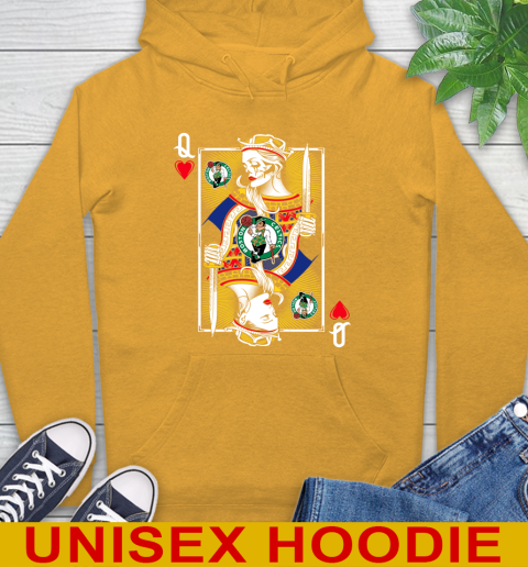 NBA Basketball Boston Celtics The Queen Of Hearts Card Shirt Hoodie 2