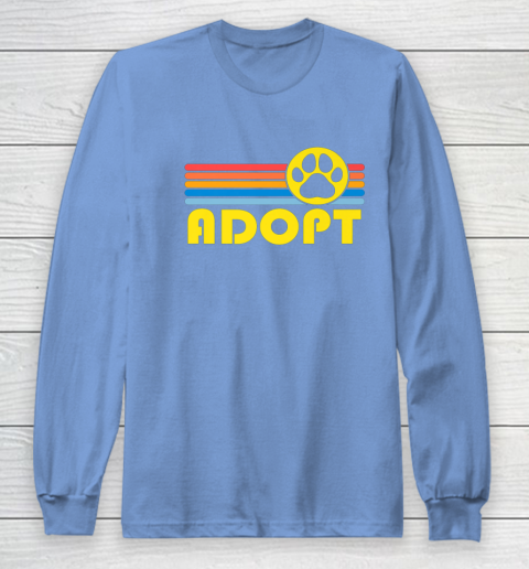 Rescue Animal Adoption Adopt Cat or Dog Vintage Retro Sunset Long Sleeve T-Shirt 8