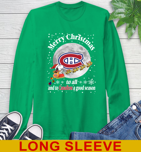 Montreal Canadiens Merry Christmas To All And To Canadiens A Good Season NHL Hockey Sports Long Sleeve T-Shirt 8
