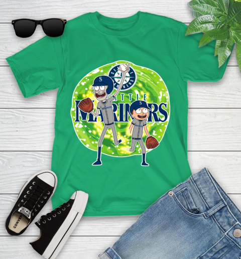 MLB Seattle Mariners Rick And Morty Baseball Sports Youth T-Shirt 6