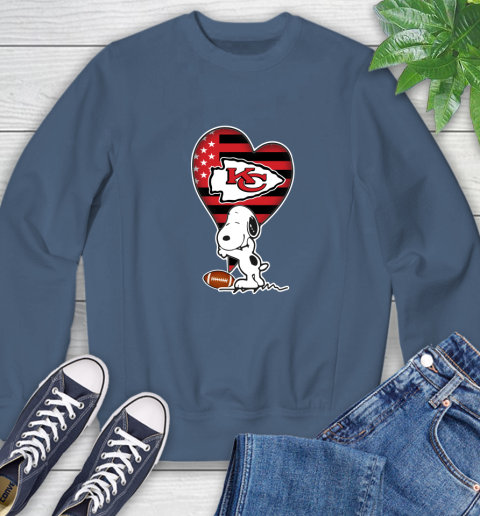 Kansas City Chiefs NFL Football The Peanuts Movie Adorable Snoopy Sweatshirt 7