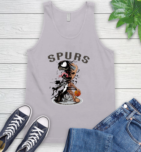 NBA San Antonio Spurs Basketball Venom Groot Guardians Of The Galaxy Tank Top 4