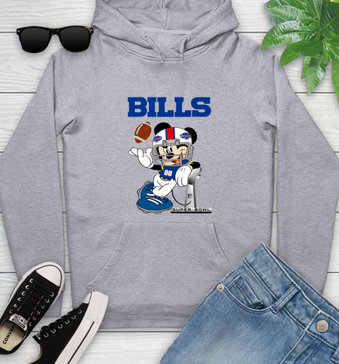 NFL Buffalo Bills Mickey Mouse Disney Super Bowl Football T Shirt Youth Hoodie 6