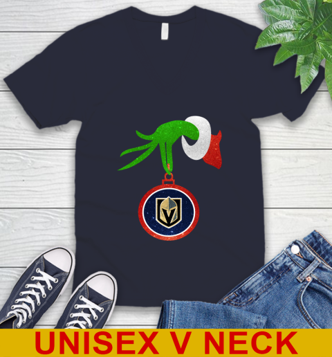 Washington Capitals Grinch Merry Christmas NHL Hockey V-Neck T-Shirt 3