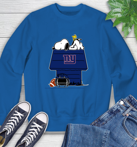 New York Giants NFL Football Snoopy Woodstock The Peanuts Movie Sweatshirt 8