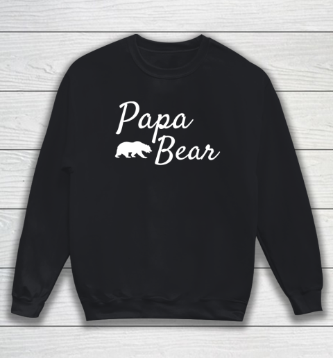 Papa Bear Long Sleeve Shirt Men Papa Bear Mama Bear Sweatshirt