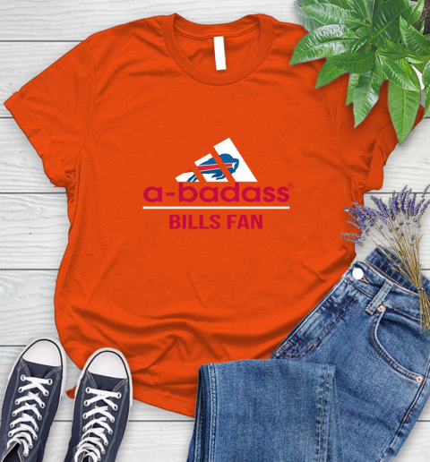 Buffalo Bills NFL Football A Badass Adidas Adoring Fan Sports Women's T-Shirt 3