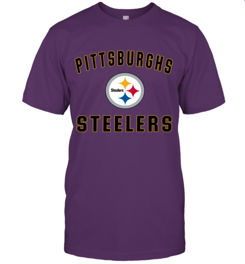 Pittsburgh Steelers NFL Line Gray Victory Unisex Jersey Tee