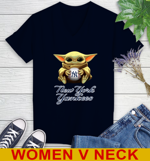 MLB Baseball New York Yankees Star Wars Baby Yoda Shirt 79