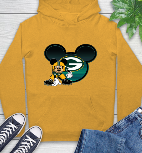 NFL Green Bay Packers Mickey Mouse Disney Football T Shirt Hoodie 3