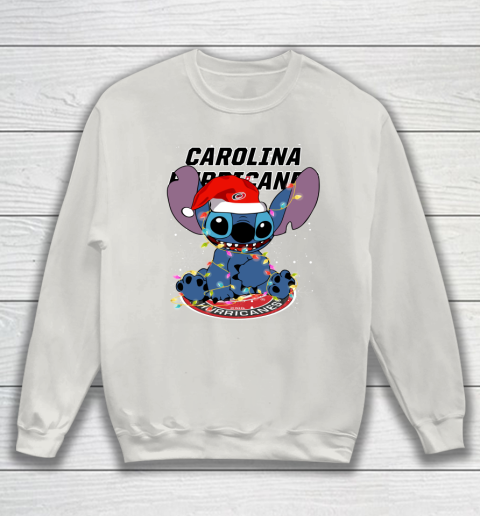 Carolina Hurricanes NHL Hockey noel stitch Christmas Sweatshirt 8