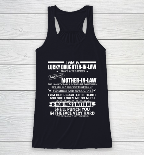 Lucky Daughter In Law Have A Freaking Awesome Mother In Law Racerback Tank 7