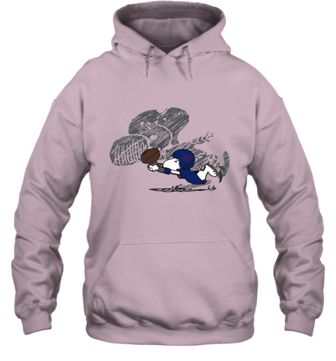 New York Giants Snoopy Plays The Football Game Hoodie
