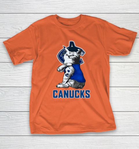 NHL My Cat Loves Vancouver Canucks Hockey T-Shirt 4