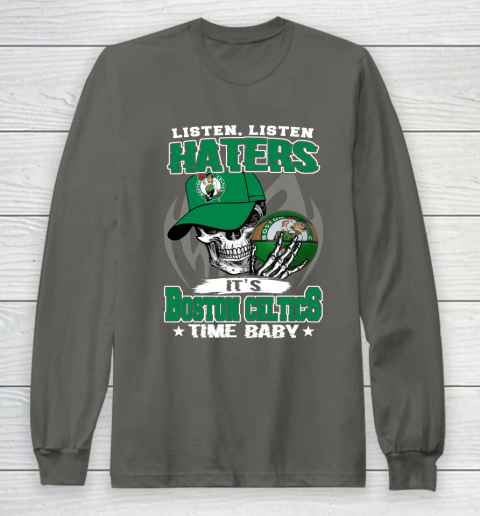 Listen Haters It is CELTICS Time Baby NBA Long Sleeve T-Shirt 5