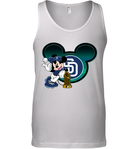 MLB San Diego Padres The Commissioner's Trophy Mickey Mouse Disney Baseball  T Shirt - Rookbrand