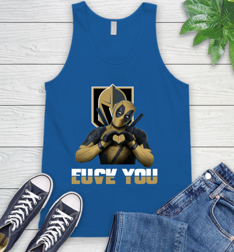 NHL Vegas Golden Knights Deadpool Love You Fuck You Hockey Sports Tank Top 4