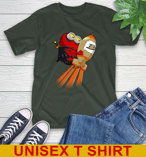 NHL Hockey Anaheim Ducks Deadpool Minion Marvel Shirt T-Shirt 6