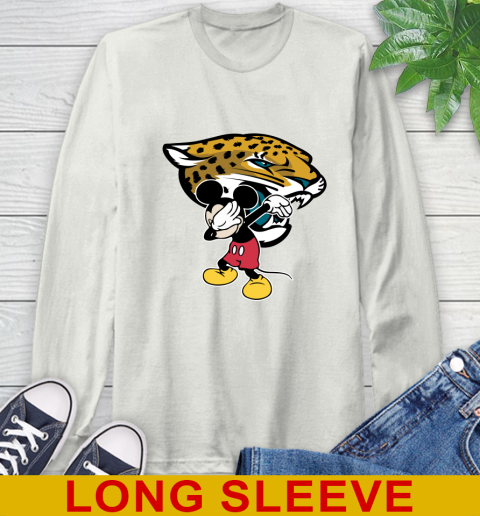 Jacksonville Jaguars NFL Football Dabbing Mickey Disney Sports Long Sleeve T-Shirt 12