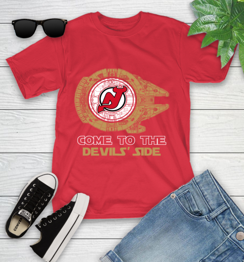 NHL Come To The New Jersey Devils Wars Hockey Sports Youth T-Shirt 13