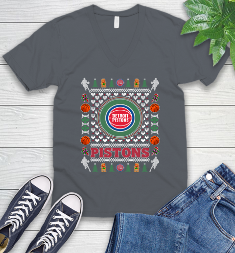 Detroit Pistons Merry Christmas NBA Basketball Loyal Fan Ugly Shirt 51