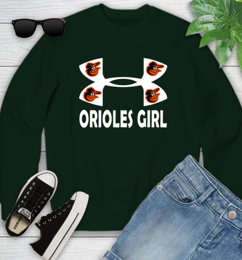 MLB Baltimore Orioles Under Armour Baseball Sports Youth Sweatshirt 9