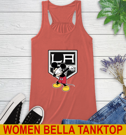 Los Angeles Kings NHL Hockey Dabbing Mickey Disney Sports Racerback Tank 4