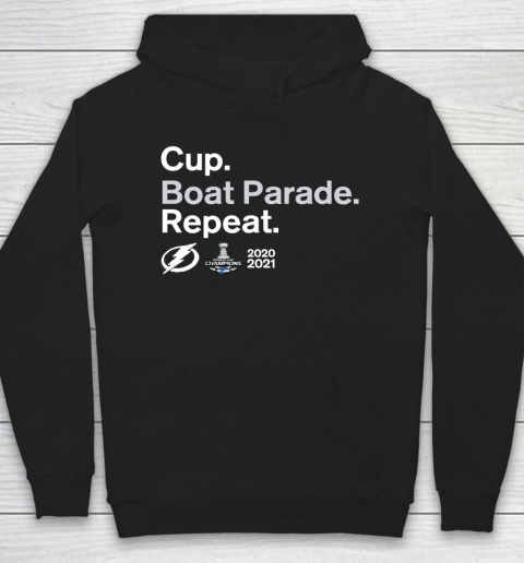 Cup Boat Parade Repeat Tampa bay Lightnings Stanley Hockey 2021 Hoodie