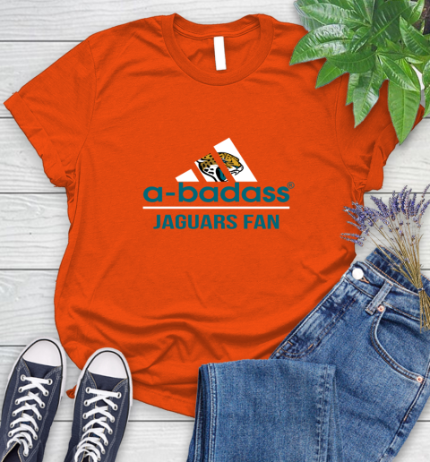Jacksonville Jaguars NFL Football A Badass Adidas Adoring Fan Sports Women's T-Shirt 3