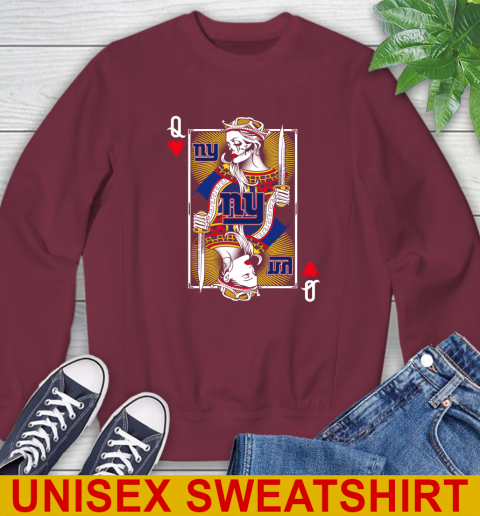 NFL Football New York Giants The Queen Of Hearts Card Shirt Sweatshirt 6