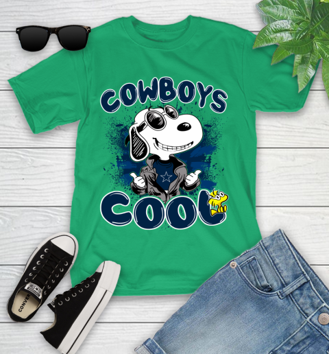 NFL Football Dallas Cowboys Cool Snoopy Shirt Youth T-Shirt 7