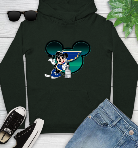 NHL St.Louis Blues Stanley Cup Mickey Mouse Disney Hockey T Shirt Youth Hoodie 13