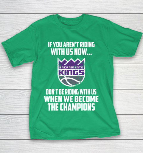 NBA Sacramento Kings Basketball We Become The Champions Youth T-Shirt 3