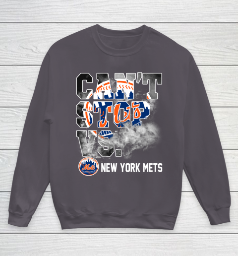 MLB New York Mets Baseball Can't Stop Vs Mets Youth Sweatshirt 5