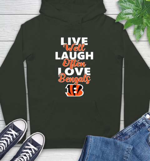 NFL Football Cincinnati Bengals Live Well Laugh Often Love Shirt Hoodie 12