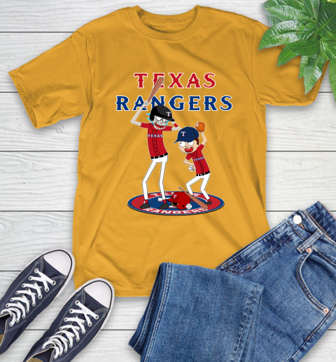 MLB Texas Rangers Rick And Morty Baseball 3