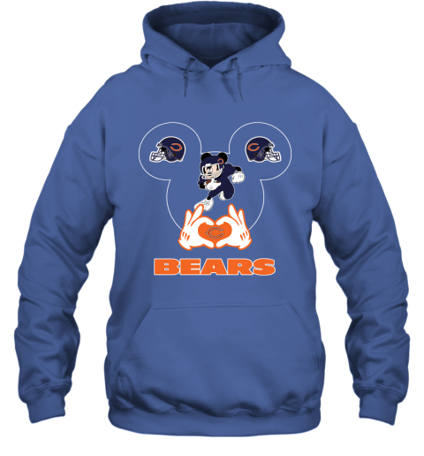 vpxj i love the bears mickey mouse chicago bears hoodie 23 front royal