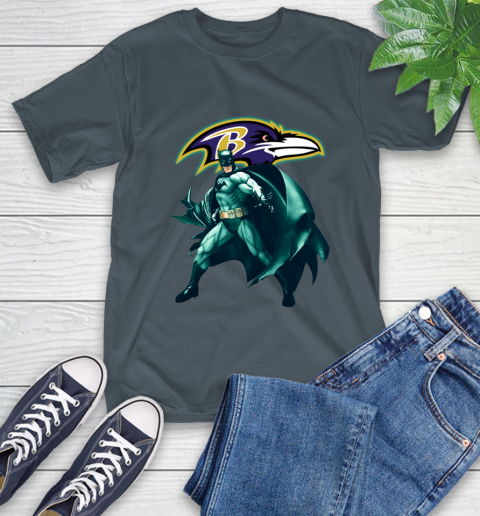 NFL Batman Football Sports Baltimore Ravens T-Shirt 9