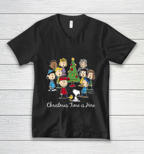 Peanuts Christmas Time is Here V-Neck T-Shirt