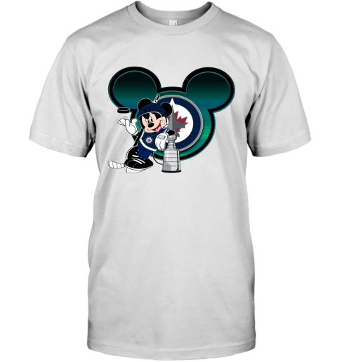 NHL Winnipeg Jets Mickey Mouse Disney Hockey T Shirt - Rookbrand